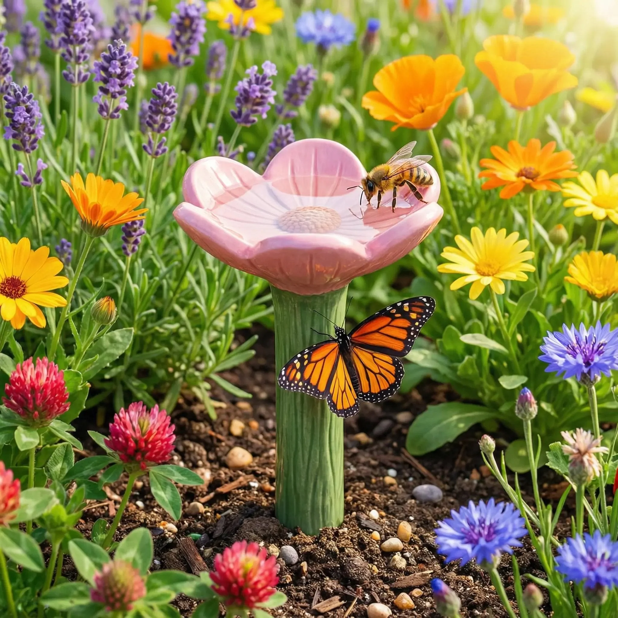 ⏳Limited-time 50% off🐝Flower-Shaped Bee Watering Station💧 - Image 8